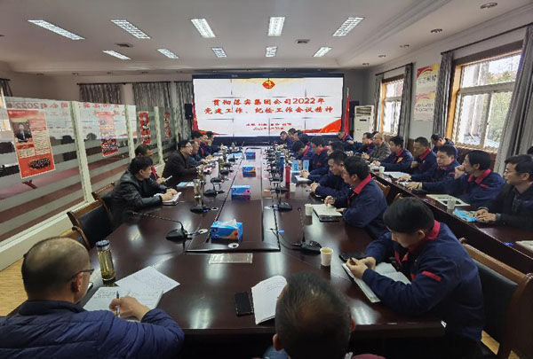 公司召開會(huì)議傳達(dá)集團(tuán)公司黨建工作、紀(jì)檢工作會(huì)議精神