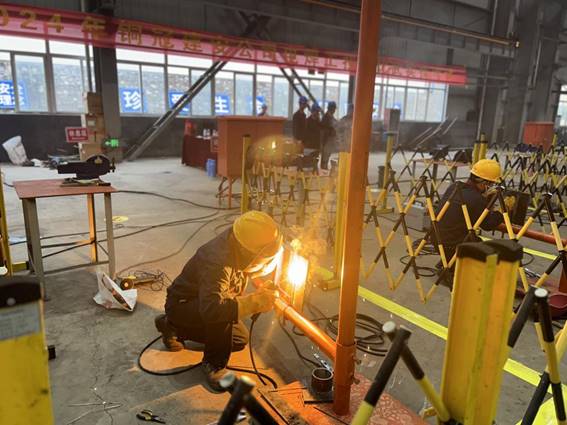 公司舉辦電焊工、電工技術(shù)比武